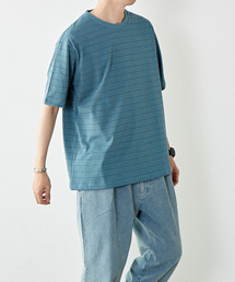 【MASTER FRAME】マルチボーダークルーネックTシャツ