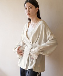 LOWRYS FARM | クルミボタンカシュクールロングスリーブ  968600(シャツ/ブラウス)