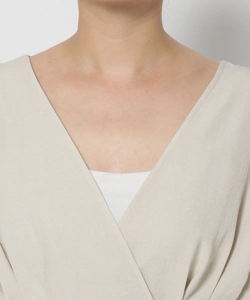 LOWRYS FARM（ローリーズファーム）の「クルミボタンカシュクールロングスリーブ  968600（シャツ/ブラウス・レディース・ホワイト/ブラック/パープル・FREE）」の17枚目の写真