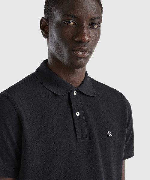 BENETTON (UNITED COLORS OF BENETTON)(ベネトンユナイテッドカラーズオブベネトン)の「ロゴ刺繍半袖ポロシャツ(ポロシャツ・メンズ・ネイビー/ブラック/ホワイト・LARGE/MEDIUM/SMALL/X-SMALL/X-LARGE)」の17枚目の写真