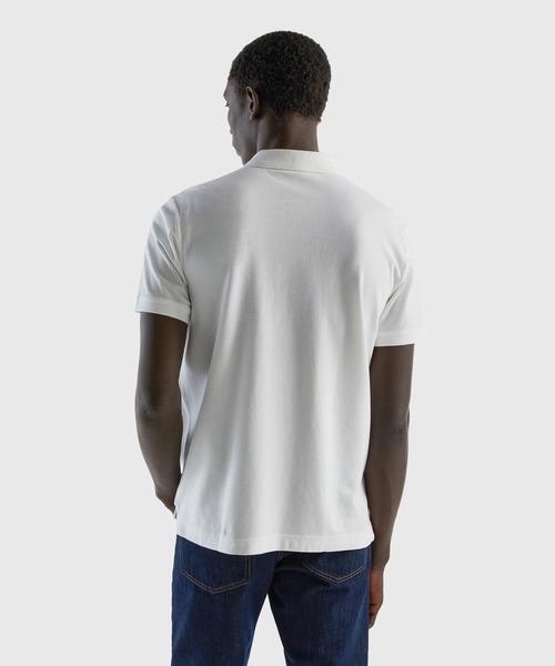 BENETTON (UNITED COLORS OF BENETTON)(ベネトンユナイテッドカラーズオブベネトン)の「ロゴ刺繍半袖ポロシャツ(ポロシャツ・メンズ・ネイビー/ブラック/ホワイト・LARGE/MEDIUM/SMALL/X-SMALL/X-LARGE)」の10枚目の写真