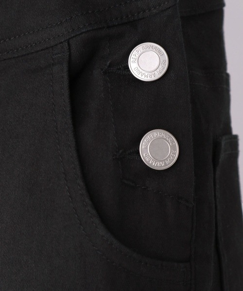 repipi armario（レピピ アルマリオ）の「デニムフレアサロペット（サロペット/オーバーオール・キッズ・ブラック系1/ブラック/ワンウォッシュ・SMALL/MEDIUM/LARGE）」の20枚目の写真