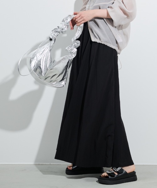 Shelly island（シェリーアイランド）の「ギャザーアレンジショルダーバッグ（ショルダーバッグ・レディース・ホワイト/ブラック/シルバー/ブラウン・FREE）」の17枚目の写真