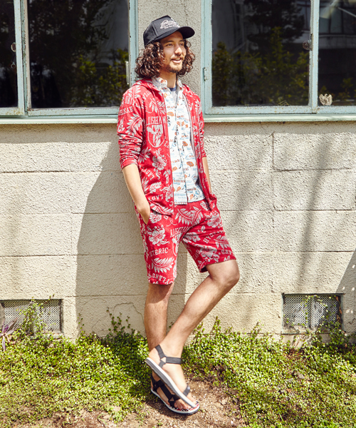 HYSTERIC GLAMOUR（ヒステリックグラマー）の「LADYLAND UNIV総柄ジャカ-ド PK（パーカー・メンズ・ピンク系その他/ネイビー/ブラック系その他・MEDIUM/LARGE/SMALL）」の16枚目の写真