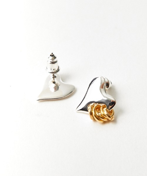 LAPUIS（ラピュイ）の「[LAPUIS/ラピュイ] COIL HEART ピアス（ピアス（両耳用）・レディース・マルチ・ONE SIZE）」の2枚目の写真