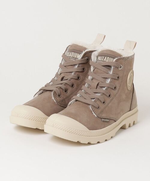 PALLADIUM（パラディウム）の「PALLADIUM/パラディウム PAMPA HI ZIP WL/パンパ ハイ ジップ ウール（スニーカー・レディース・サンドベージュ/アッシュブラウン/ダークブラウン/ブラウン/グレー・22.5㎝/23.0cm/24cm/23.5cm/25.0cm/24.5cm/22.5cm/23cm/25cm/24.0cm）」の4枚目の写真