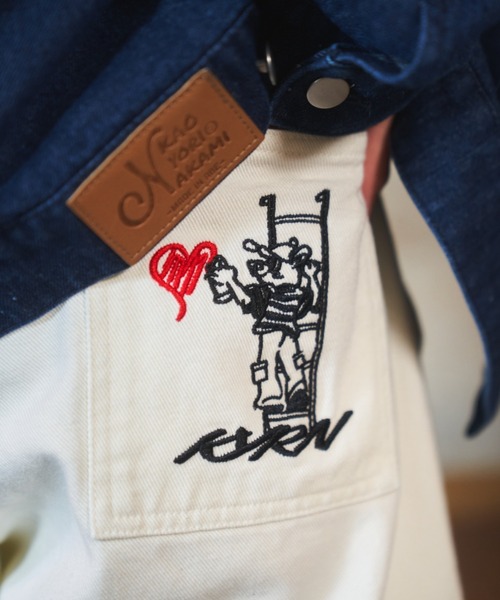 KYRN bear denim pants / カオヨリナカミベアーデニムパンツ