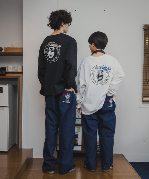 kaoyorinakami(カオヨリナカミ)の「KYRN bear denim pants / カオヨリナカミベアーデニムパンツ(デニムパンツ・メンズ・ブラック/インディゴブルー/ホワイト・MEDIUM/SMALL/LARGE/X-LARGE/X-SMALL)」の17枚目の写真