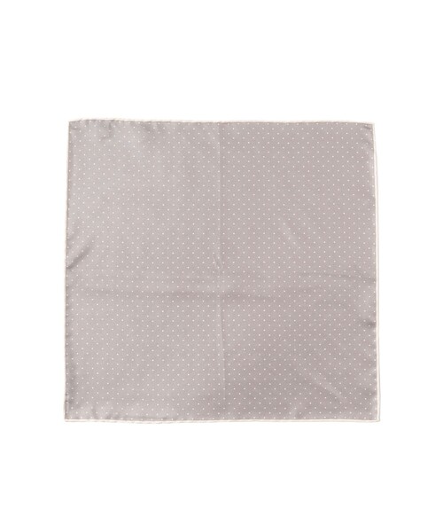 BEAMS F（ビームスエフ）の「PAOLO ALBIZZATI / シルク ドット柄 プリント チーフ（ハンカチ/ハンドタオル・メンズ・オレンジ系その他6/バイオレット/シルバー/ブラウン・ONE SIZE）」の4枚目の写真