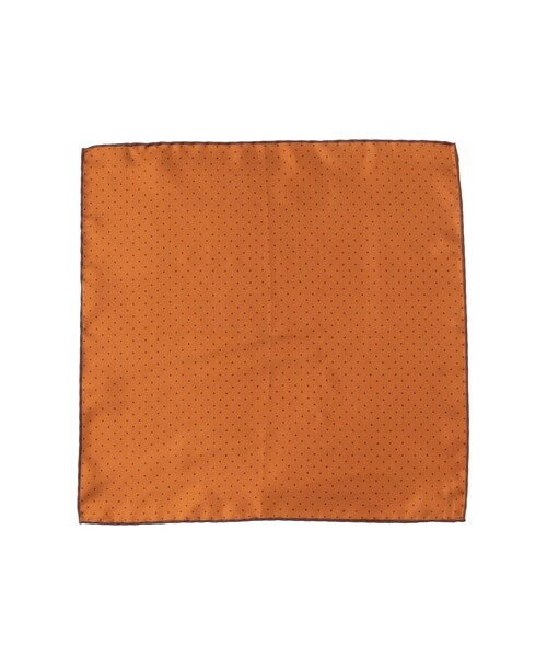BEAMS F（ビームスエフ）の「PAOLO ALBIZZATI / シルク ドット柄 プリント チーフ（ハンカチ/ハンドタオル・メンズ・オレンジ系その他6/バイオレット/シルバー/ブラウン・ONE SIZE）」の3枚目の写真