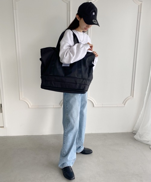 wears（ウェアーズ）の「【大容量】2段階拡張トラベルバッグ（ボストンバッグ・レディース・ブラック/グレー・FREE）」の21枚目の写真