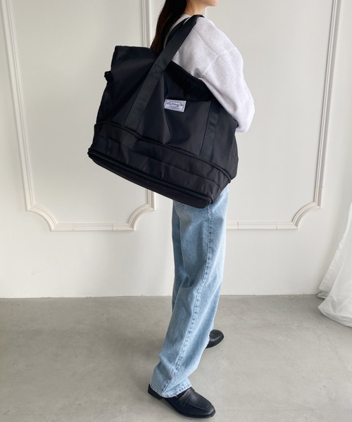 wears（ウェアーズ）の「【大容量】2段階拡張トラベルバッグ（ボストンバッグ・レディース・ブラック/グレー・FREE）」の20枚目の写真