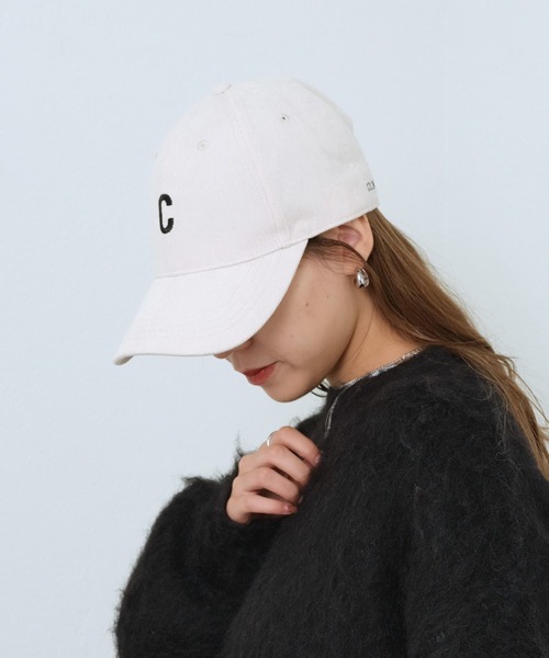 COLONY 2139(コロニートゥーワンスリーナイン)の「コーデュロイロゴ刺繍キャップ(キャップ・レディース・アイボリー/ブラウン/ブラック・FREE)」の6枚目の写真