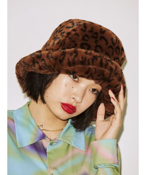 jouetie（ジュエティ）の「ファーバケットハット（ハット・レディース・ブラック/ブラウン・FREE）」の8枚目の写真