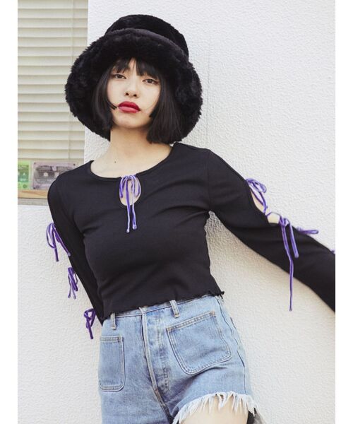 jouetie（ジュエティ）の「ファーバケットハット（ハット・レディース・ブラック/ブラウン・FREE）」の12枚目の写真