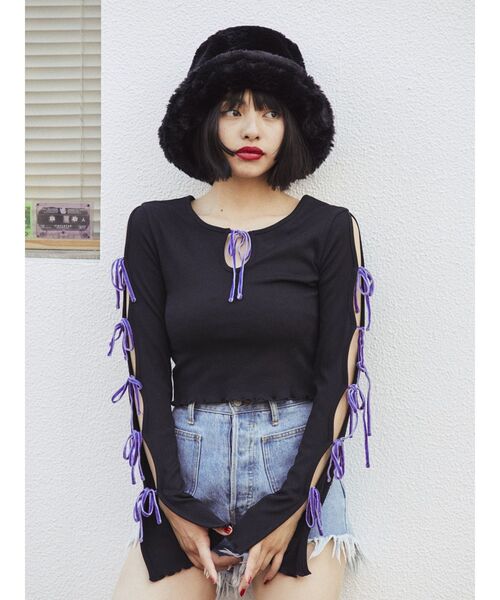 jouetie（ジュエティ）の「ファーバケットハット（ハット・レディース・ブラック/ブラウン・FREE）」の13枚目の写真