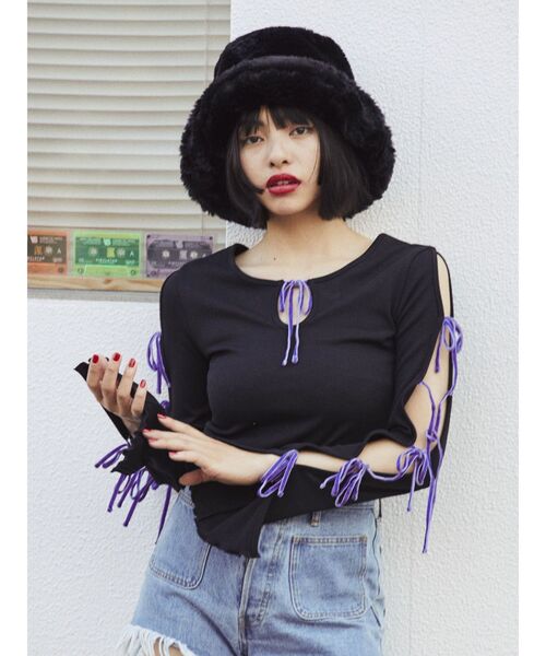 jouetie（ジュエティ）の「ファーバケットハット（ハット・レディース・ブラック/ブラウン・FREE）」の14枚目の写真