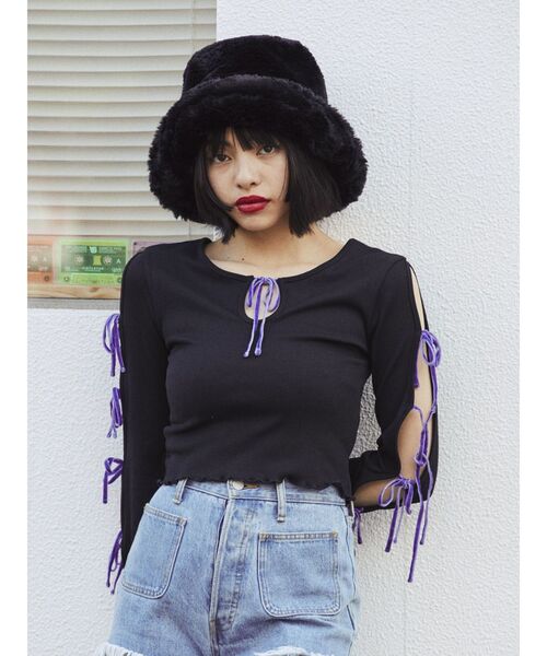 jouetie（ジュエティ）の「ファーバケットハット（ハット・レディース・ブラック/ブラウン・FREE）」の15枚目の写真