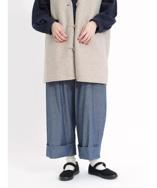 Samansa Mos2（サマンサ モスモス）の「【エイジレスデニム】ロールアップマルチスタイルデニム（デニムパンツ・レディース・ネイビー・F）」の2枚目の写真
