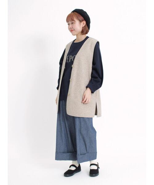 Samansa Mos2（サマンサ モスモス）の「【エイジレスデニム】ロールアップマルチスタイルデニム（デニムパンツ・レディース・ネイビー・F）」の4枚目の写真