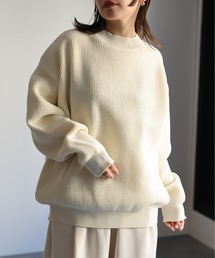 ルーズ スポンジ クルーネック ニット <ユニセックス>