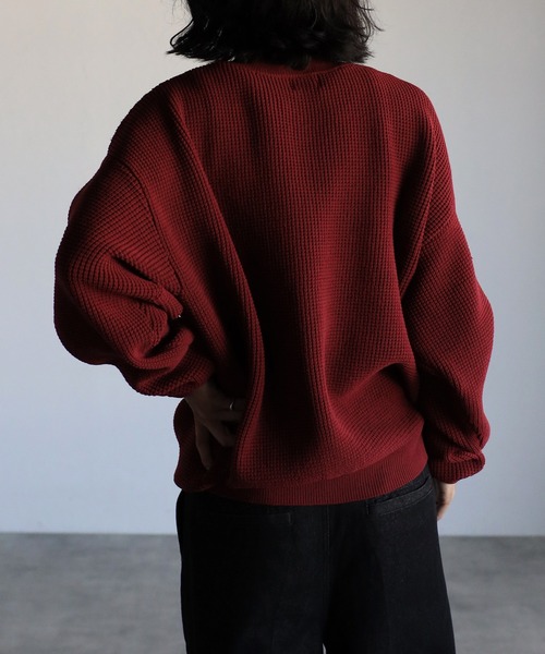 最終値下げ Supplier レッド ニットセーター XL セール】 【洗える/ちくちくしにくい/静電気軽減】スウェットライク