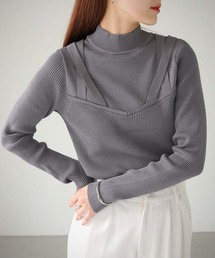 cheriella | 【cheriella】WEB限定ビスチェレイヤードデザインニット(ニット/セーター)