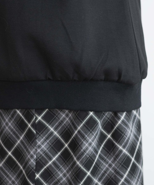 WEGO（ウィゴー）の「WEGO/アームデザインスウェットチュニック（スウェット・レディース・ブラック/杢グレー・FREE）」の8枚目の写真