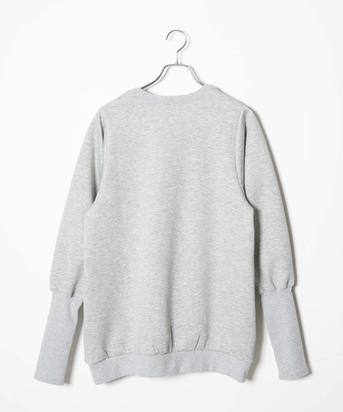 WEGO（ウィゴー）の「WEGO/アームデザインスウェットチュニック（スウェット・レディース・ブラック/杢グレー・FREE）」の22枚目の写真