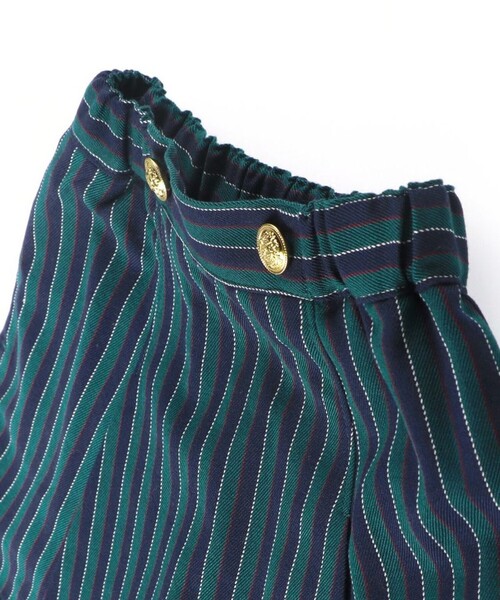 BRANSHES(ブランシェス)の「【お揃い】レジメンタルストライプインナーパンツ付きスカート(スカート・キッズ・エンジ/グリーン・90/140/110/130/100/150/120)」の18枚目の写真