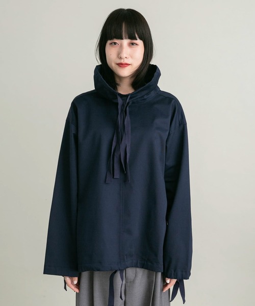 KBF（ケイビーエフ）の「スタンドカラーアノラック（シャツ/ブラウス・レディース・オフホワイト/ネイビー・ONE）」の15枚目の写真