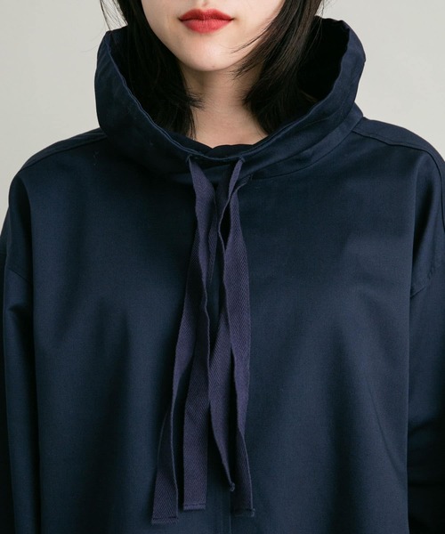 KBF（ケイビーエフ）の「スタンドカラーアノラック（シャツ/ブラウス・レディース・オフホワイト/ネイビー・ONE）」の18枚目の写真