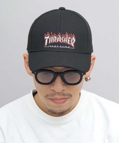 THRASHER（スラッシャー）の「FLAME LOGO ツイルキャップ（キャップ・メンズ・ブラック/グレー/ホワイト・FREE）」の22枚目の写真