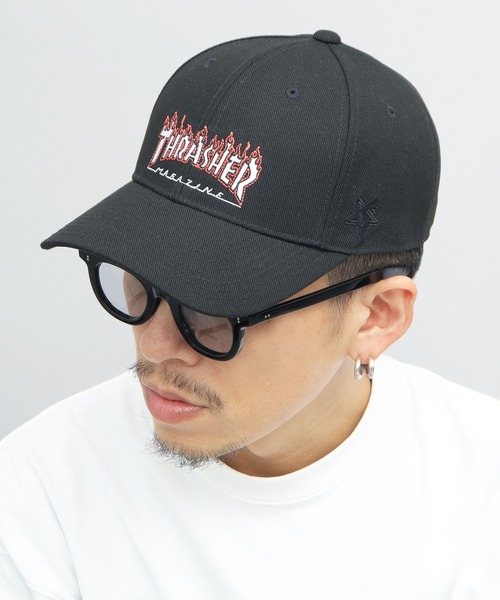 THRASHER（スラッシャー）の「FLAME LOGO ツイルキャップ（キャップ・メンズ・ブラック/グレー/ホワイト・FREE）」の9枚目の写真