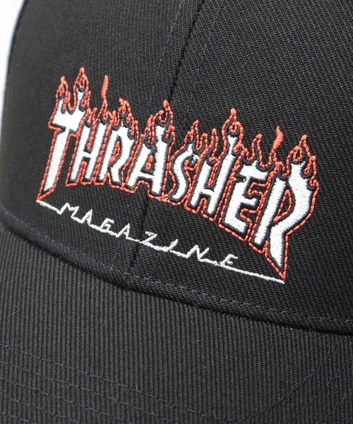 THRASHER（スラッシャー）の「FLAME LOGO ツイルキャップ（キャップ・メンズ・ブラック/グレー/ホワイト・FREE）」の14枚目の写真