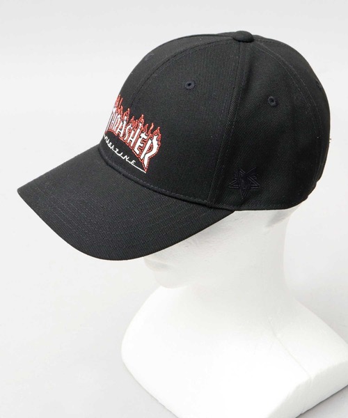 THRASHER（スラッシャー）の「FLAME LOGO ツイルキャップ（キャップ・メンズ・ブラック/グレー/ホワイト・FREE）」の15枚目の写真