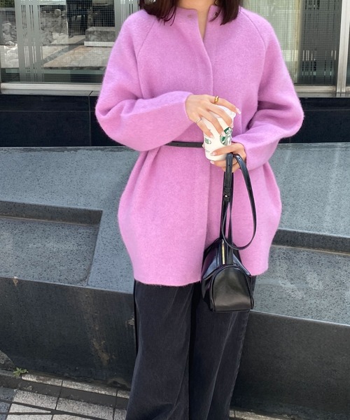 FMiBL(ファミル)の「raccoon mix coat(その他アウター・レディース・ブルー/グレー/アイボリー/ブラック/ラベンダー・FREE)」の19枚目の写真