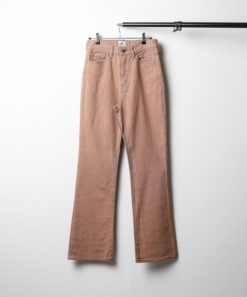 CIMARRON(シマロン)の「【CIMARRON JEANS】 COLOR DENIM FLARE(デニムパンツ・レディース・オレンジ/ベージュ・26/25)」の2枚目の写真