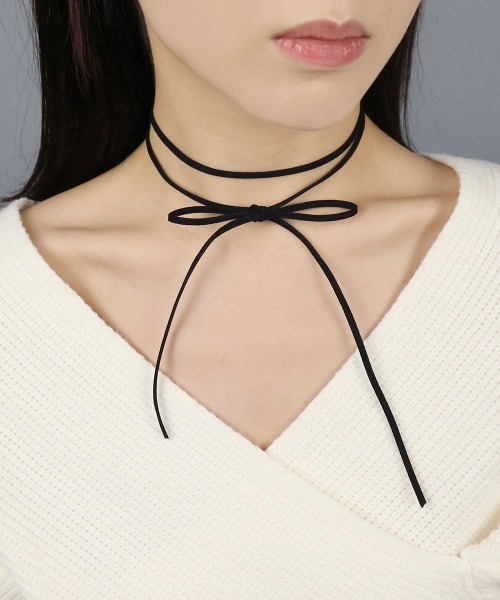 CEMONEMO（セモネモ）の「2way ハート リボンチョーカー（チョーカー・レディース・シルバー/ゴールド・FREE）」の3枚目の写真