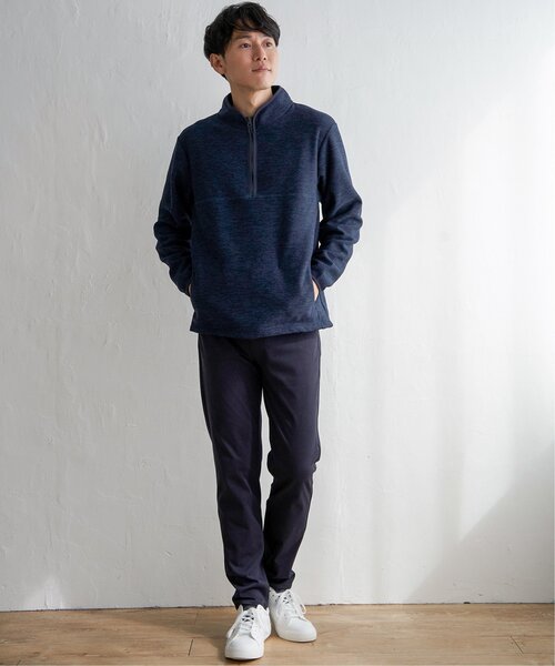 ikka(イッカ)の「メランジフリースハーフジッププルオーバー(スウェット・メンズ・チャコールグレー/グリーン/ネイビー/グレー・L/M/S/XL)」の12枚目の写真