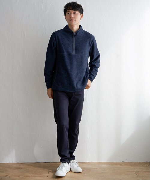 ikka(イッカ)の「メランジフリースハーフジッププルオーバー(スウェット・メンズ・チャコールグレー/グリーン/ネイビー/グレー・L/M/S/XL)」の13枚目の写真