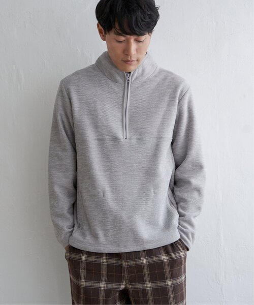 ikka(イッカ)の「メランジフリースハーフジッププルオーバー(スウェット・メンズ・チャコールグレー/グリーン/ネイビー/グレー・L/M/S/XL)」の16枚目の写真