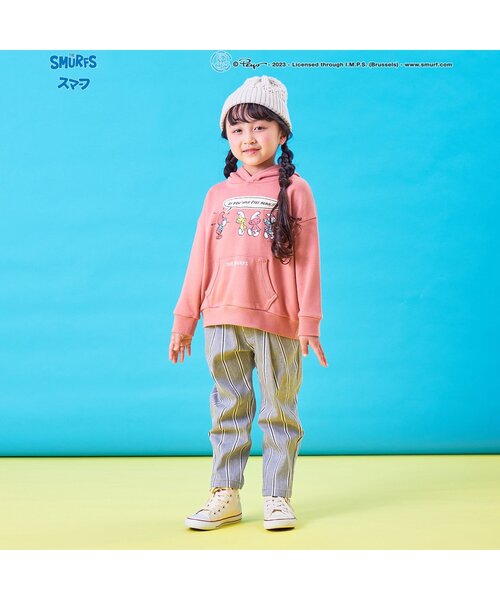 F.O.KIDS（エフオーキッズ）の「スマーフコラボフーディー（パーカー・キッズ・キナリ/ピンク/チャコール・80/100/90/95/140/130/120/110）」の6枚目の写真