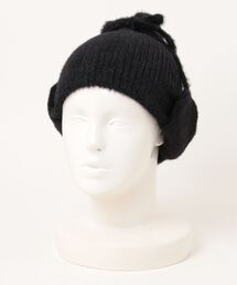SPINNS | 【5色カラー展開】耳付きシャギーニット帽 イヤーニットキャップ(ニットキャップ/ビーニー)