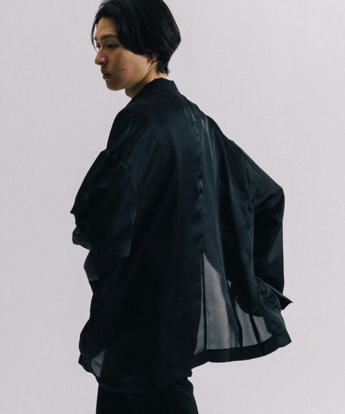 bajra サテンオーガンジーシアー ブルゾン シアーサテンブルゾン｜BIGI online store - ビギ オンラインストア