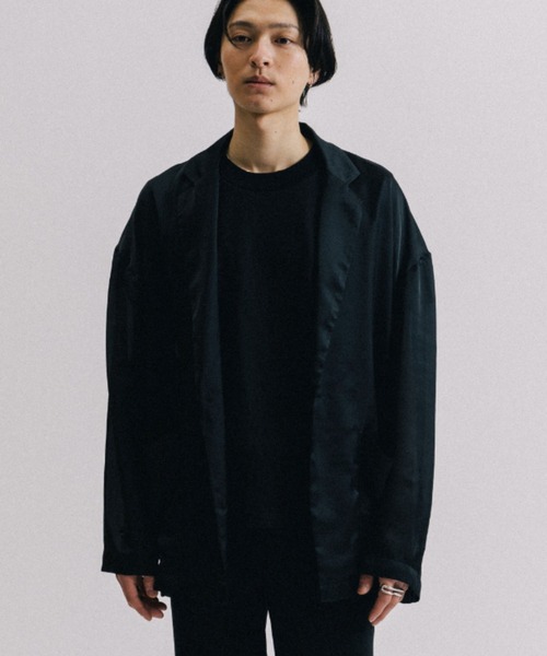 新品 Aga オーガンジーシアージャケット アーガ テーラード ジャケット 黒 シアー オーガンジー テーラードジャケット[品番：ORGW0009027]｜Ada