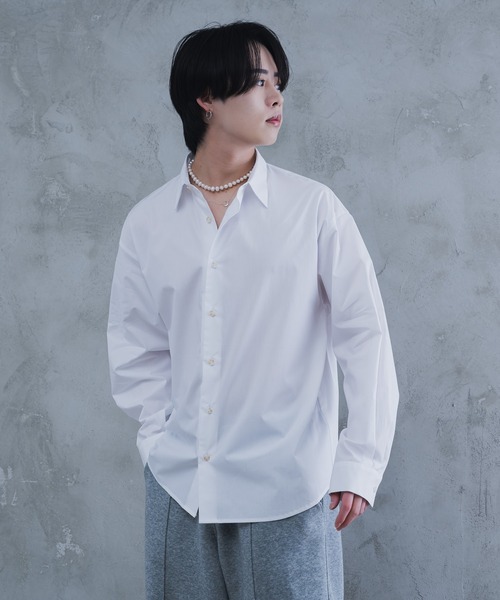 【セール】oversized regular shirt / オーバーサイズ レギュラーシャツ（シャツ/ブラウス）｜AROUND FLAVA（アラウンドフラバ）
