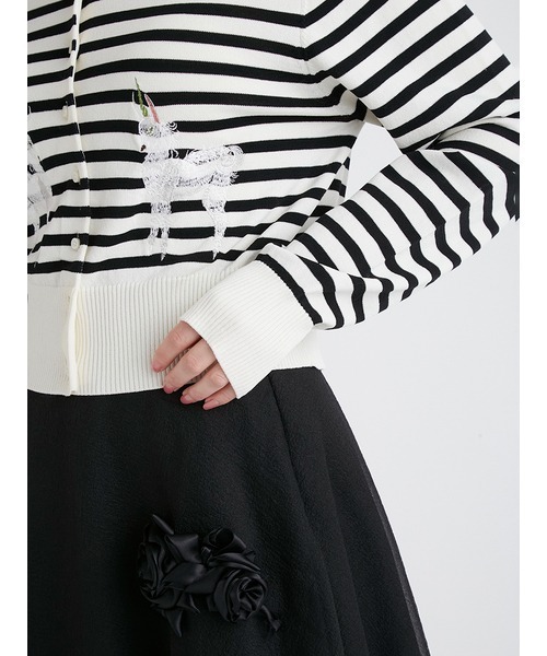 FURFUR(ファーファー)の「樋上公実子コラボ“Jade”カーディガン(カーディガン/ボレロ・レディース・ライトブルー/その他/ブラック・FREE)」の11枚目の写真