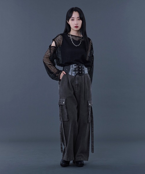 【新カラー追加】アソートコードカーゴパンツ（カーゴパンツ）｜Ellno Loset（エルノロゼット）