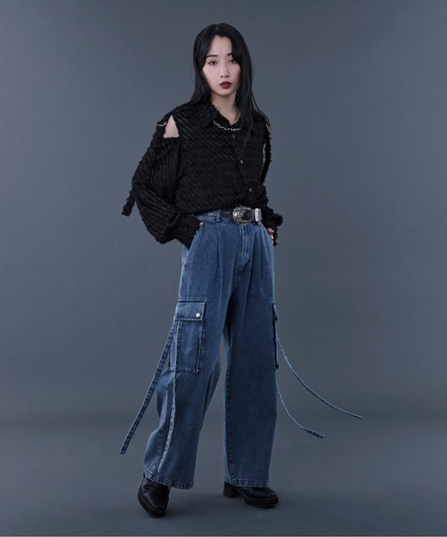 【新カラー追加】アソートコードカーゴパンツ（カーゴパンツ）｜Ellno Loset（エルノロゼット）